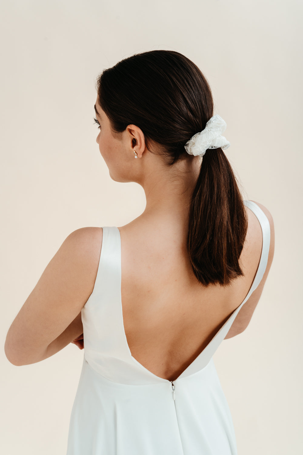 Scrunchie aus abstrakter Spitze