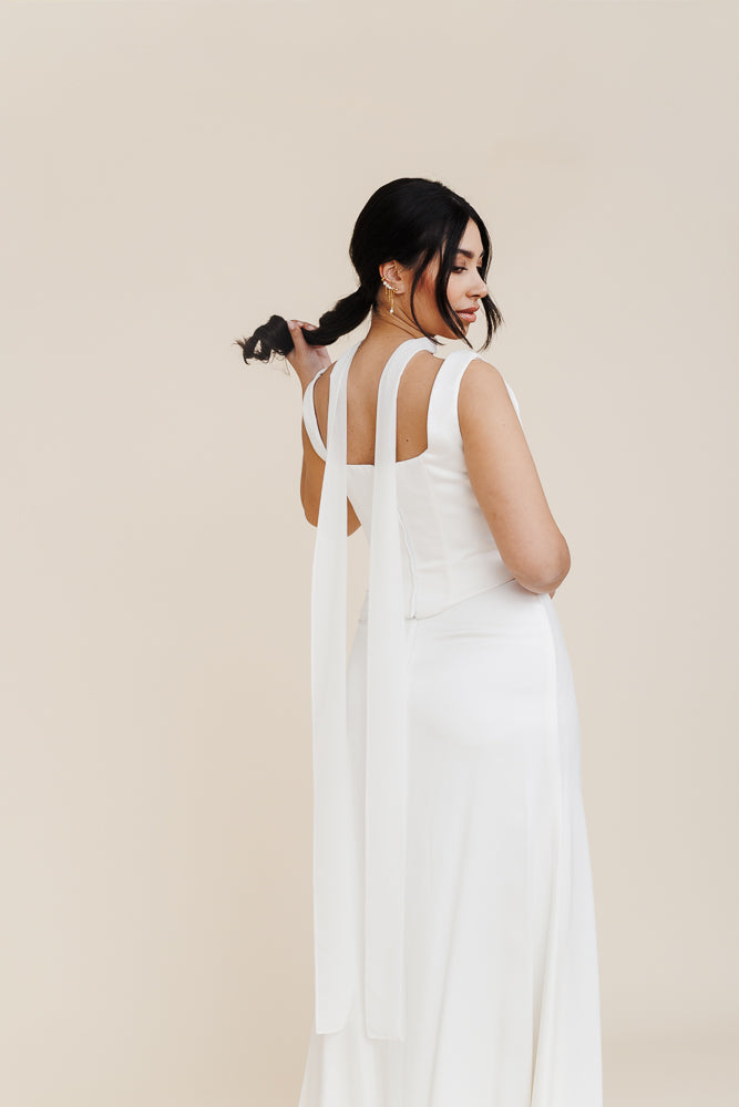 Brautschal aus Chiffon