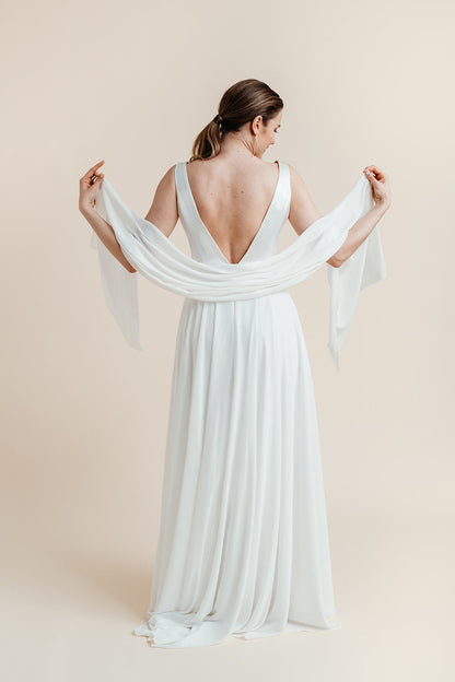 Stola aus Chiffon